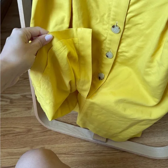 Ralph Lauren Yellow cotton Button-Down Dress - Picture 5 of 5